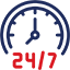 Atendimento ao cliente online 24 horas por dia, 7 dias por semana